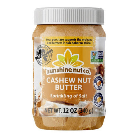Sunshine Nut Company, Cashew Nut Butter Salt, 12 Oz (Case Of 6) Sunshine Nut Company
