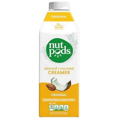 Nutpods, Original Almond Coconut Dairy Free Creamer, 25.4 Oz (Case Of 6) Nutpods