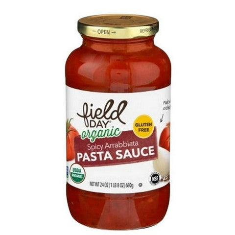 Field Day, Organic Spicy Arrabbiata Pasta Sauce, 24 Oz (Case Of 12) Field Day