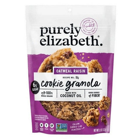 Purely Elizabeth, Oatmeal Rasin Granola Cookie, 11 Oz (Case Of 6) Purely Elizabeth