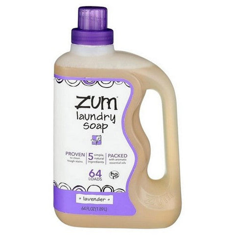 Zum, Clean Lavender Aromatherapy Laundry Soap, 64 Oz (Case Of 6) Zum