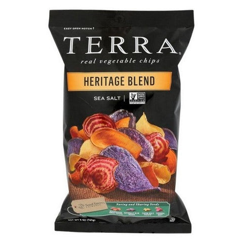 Terra Chips, Heritage Blend Real With Sea Salt, 5 Oz (Case Of 12) Terra Chips