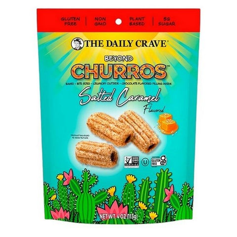 The Daily Crave, Salted Caramel Churro, 4 Oz (Case Of 6) The Daily Crave