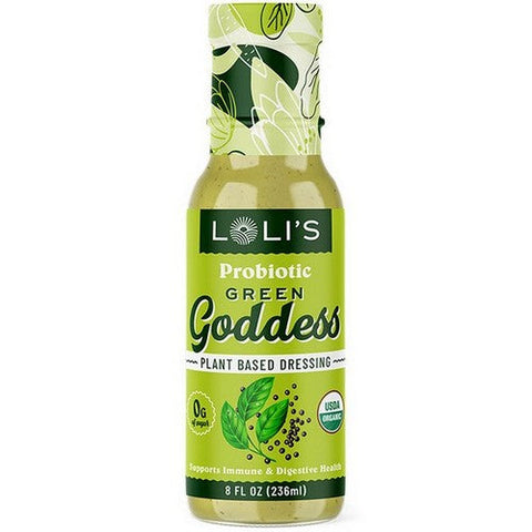 Loli's Foods, Plant Based Dressing Green Goddess, 8 Oz (Case Of 6) Loli's Foods