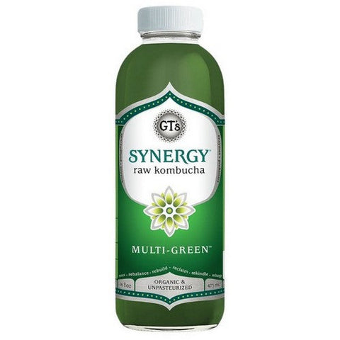GT's, Enlightened Kombucha Multi Green, 16 Oz (Case Of 12) GT's