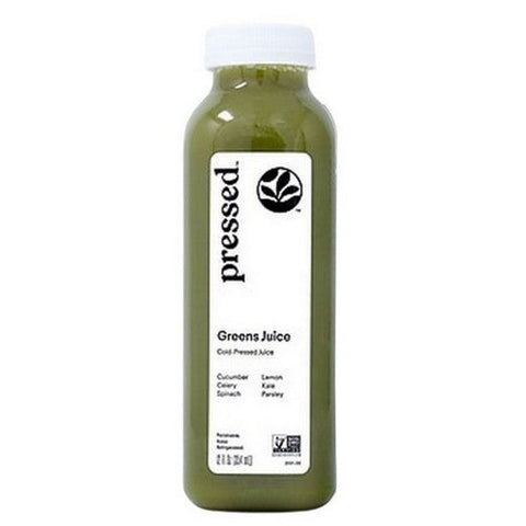 Pressed Juicery, Greens Cold Pressed Juice, 12 Oz (Case Of 6) Pressed Juicery