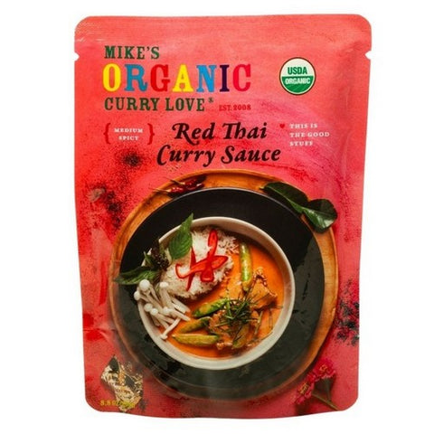 Mike's Organic Foods, Organic Simmer Sauce Red Thai Small Box, 8.8 Oz (Case Of 6) Mike's Organic Foods