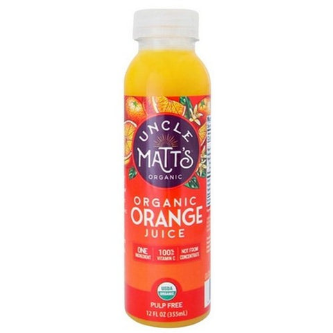Uncle Matts, Orange Juice Pulp Free, 12 Oz (Case Of 6) Uncle Matts