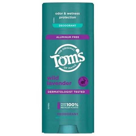 Tom's Of Maine, Aluminum Free Wild Lavender Scent Deodorant, 3.25 Oz (Case Of 6) Tom's Of Maine