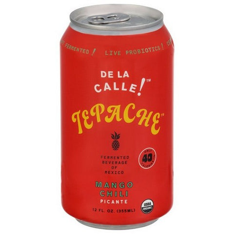 De La Calle, Fermented Beverage Tepache Mango Chili Picante, 12 Oz (Case Of 12) De La Calle