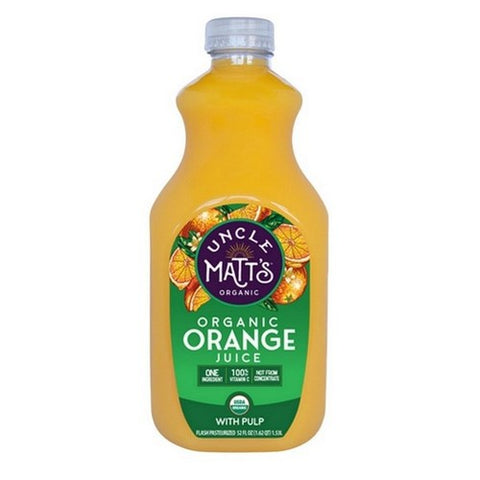 Uncle Matts, Pure Orange Juice With Pulp, 52 Oz (Case Of 6) Uncle Matts