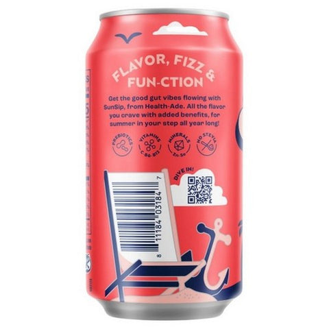 Health-Ade, Sun Sip Strawberry Vanilla Soda, 11.5 Oz (Case Of 12) Health-Ade