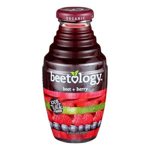 Beetology, 100% Organic Beet And Berry Juice, 8.45 Oz (Case Of 6) Beetology