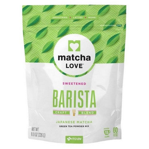 Matcha Love, Sweetened Barista Matcha Powder, 8 Oz(Case Of 6) Matcha Love