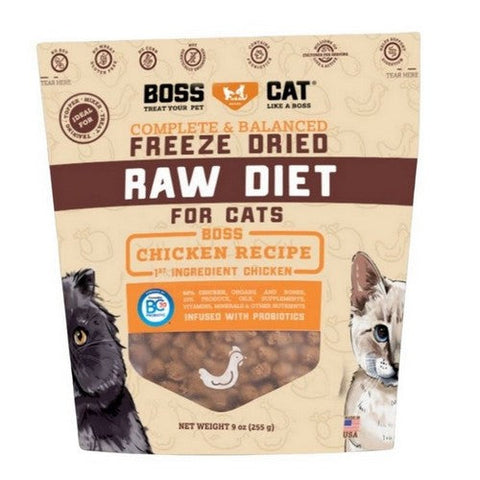 Boss Cat, Freeze Dried Raw Diet Chicken Nuggs, 9 Oz (Case Of 5) Boss Cat