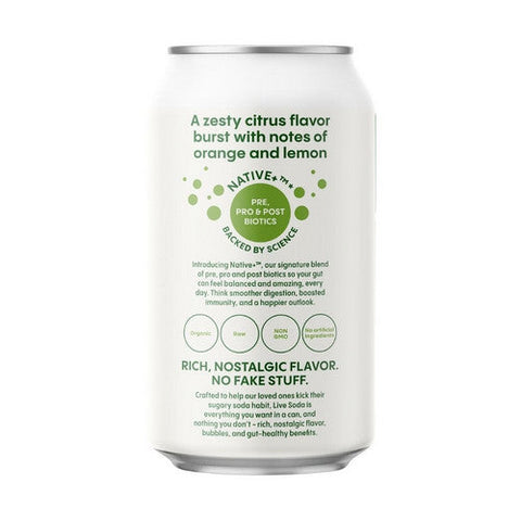 Live Soda, Kombucha Citrus Rush, 12 Oz (Case Of 6) Live Soda