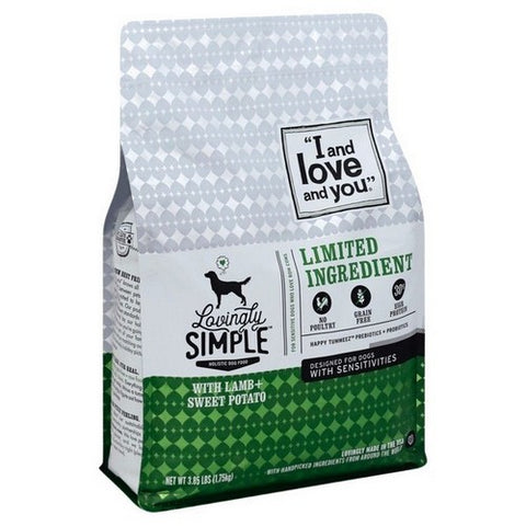 I And Love And You, Lovingly Simple Lamb And Sweet Potato Dry Dog Food, 3.85 Lbs (Case Of 6) I And Love And You