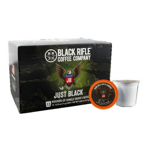 Black Rifle Coffee, Just Black Medium Roast Coffee, 4.68 Oz (Case Of 6) Black Rifle Coffee
