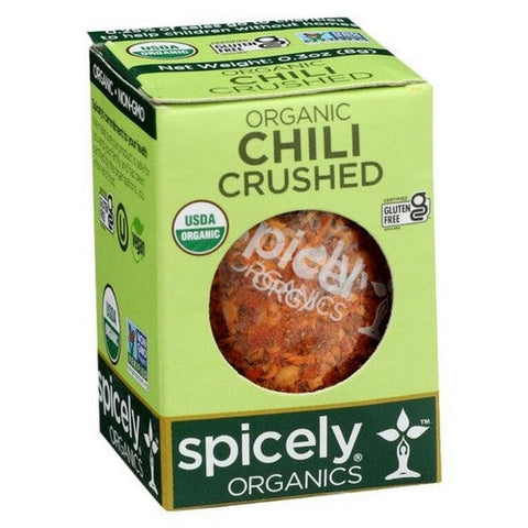 Spicely Organics, Organic Chili Pepper Crushed, 0.3 Oz (Case Of 6) Spicely Organics
