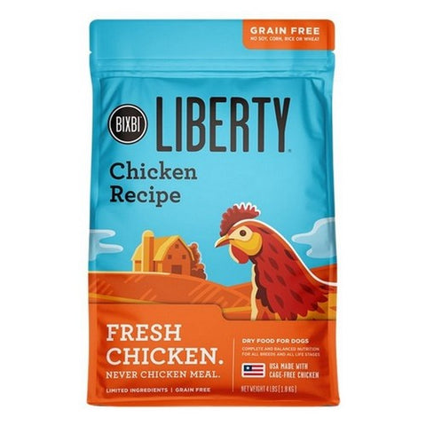 Bixbi, Chicken Recipe Dry Dog Food, 4 Lbs (Case Of 6) Bixbi
