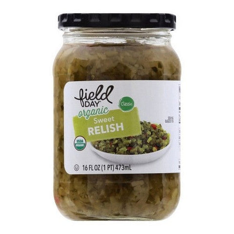 Field Day, Organic Sweet Pickle Relish, 16 Oz (Case Of 12) Field Day