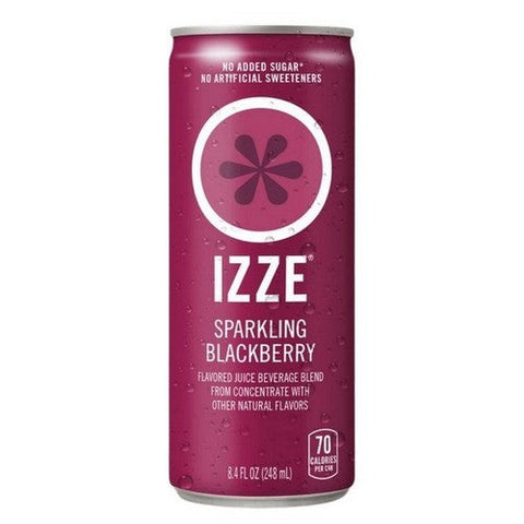 Izze, Sparkling Juice Blackberry, 8.4 Oz X 6 Count (Case Of 4) Izze