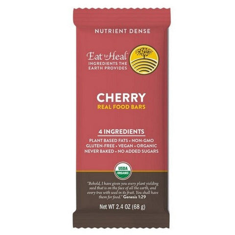 Eat To Heal, Organic Cherry Bar, 68 Grams (Case Of 10) Eat To Heal