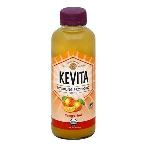 Kevita, Sparkling Probiotic Refresher Drink Tangerine Organic, 15.2 Oz (Case Of 6) Kevita