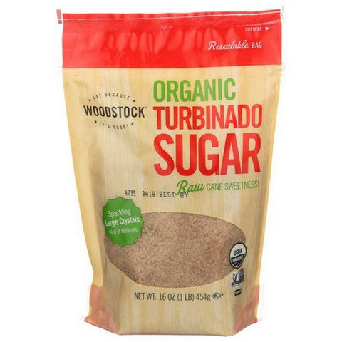 Woodstock, Organic Turbinado Sugar, 16 Oz (Case Of 12) Woodstock