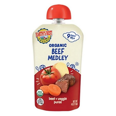 Earth's Best, Organic Beef Medley, 4 Oz (Case Of 12) Earth's Best