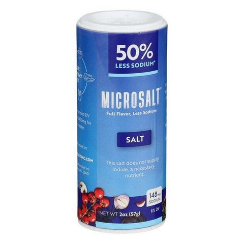 Microsalt, Less Sodium Salt, 2 Oz (Case Of 6) Microsalt