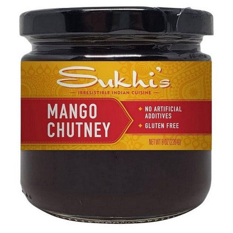 Sukhis, Gourmet Indian Food Chutney Mango, 8 Oz (Case Of 6) Sukhis