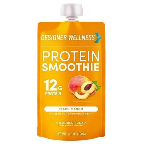 Designer Wellness, Mango Peach Protein Smoothie, 4.2 Oz (Case Of 6) Designer Wellness