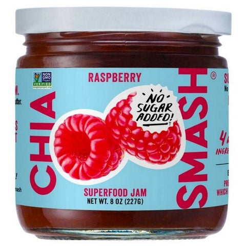 Chia Smash, Oswald Chia Smash Raspberry Jar, 8 Oz (Case Of 6) Chia Smash