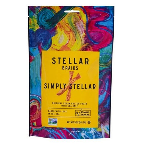 Stellar Snacks, Simply Stellar Pretzel Braids, 5 Oz (Case Of 6) Stellar Snacks