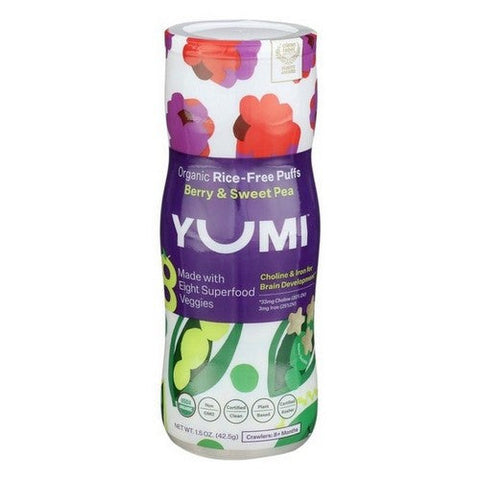 Yumi, Berry Sweet Pea Puffs, 1.5 Oz (Case Of 6) Yumi