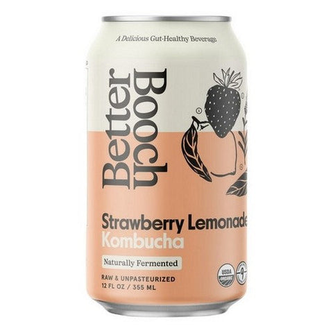 Better Booch, Strawberry Kombucha, 12 Oz (Case Of 12) Better Booch