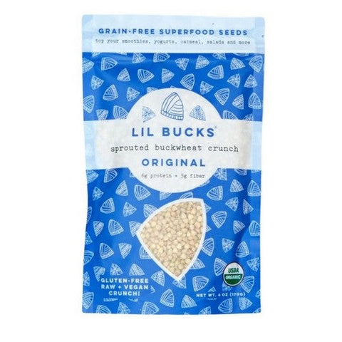 Lil Bucks, Buckwheat Sprouted Crunch Cinnamon, 6 Oz (Case Of 6) Lil Bucks