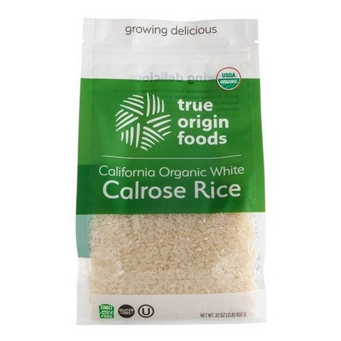 True Origin Foods, Rice Calrose CA White, 32 Oz (Case Of 6) True Origin Foods