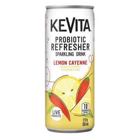 Kevita, Sparkling Refresher Lemon Cayenne, 12 Oz (Case Of 12) Kevita