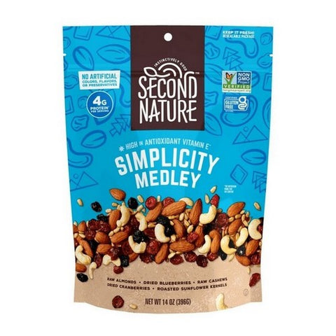 Second Nature, Simplicity Nut Medley, 14 Oz (Case Of 6) Second Nature