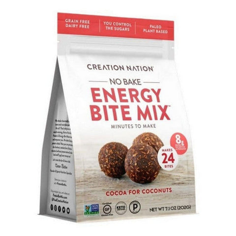 Creation Nation, Cocoa For Coconuts Paleo Energy Bite Mix, 7.1 Oz (Case Of 6) Creation Nation