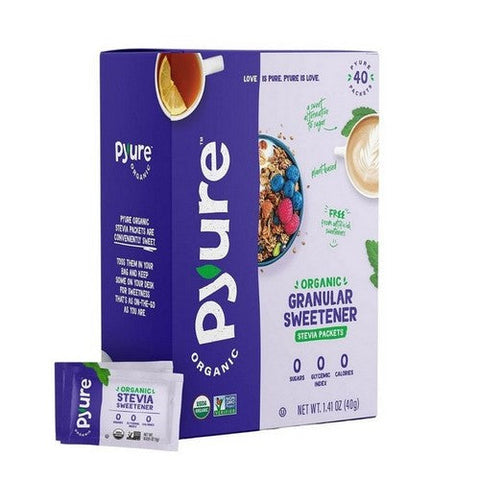 Pyure, Organic Stevia Granular Sweetener, 1.41 Oz (Case Of 6) Pyure
