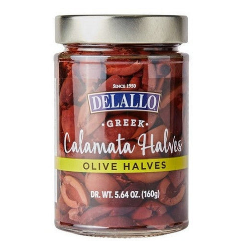 Delallo, Specialty Olives Calamata Halves, 5.64 Oz (Case Of 6) Delallo