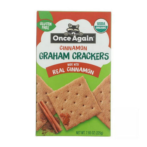 Once Again, Organic Gram Crackers Cinnamon, 7.93 Oz (Case Of 6) Once Again