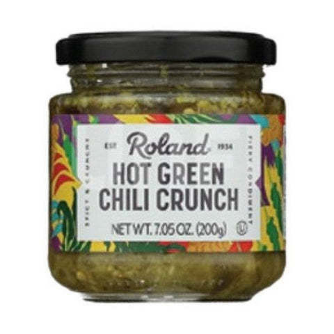 Roland, Hot Green Chili Crunch, 7.05 Oz (Case Of 6) Roland