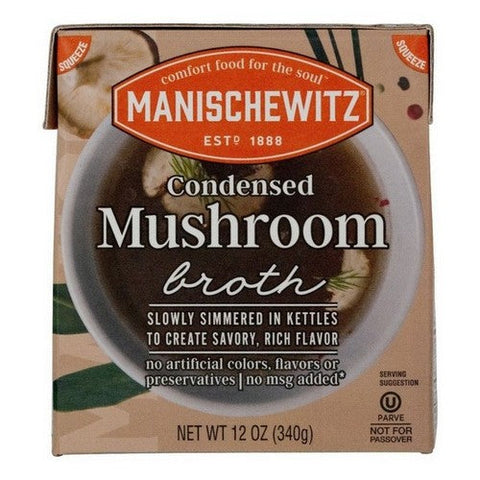 Manischewitz, Condensed Mushroom Broth, 12 Oz (Case Of 12) Manischewitz