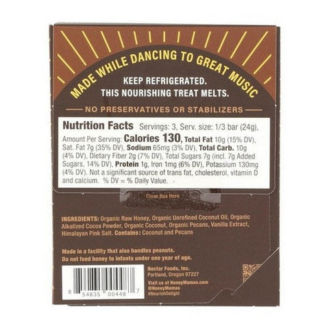 Honey Mamas, Honeyma Chocolate Cake Truffle Bar, 2.5 Oz (Case Of 12) Honey Mamas