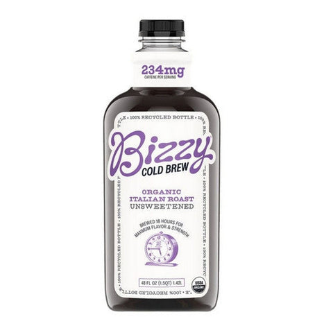 Bizzy Coffee, Organic Italian Roast Cold Brew Coffee, 48 Oz (Case Of 6) Bizzy Coffee