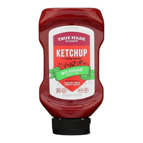 True Made Foods, Ketchup No Sugar, 18.5 Oz (Case Of 12) True Made Foods